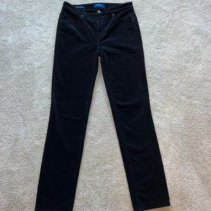 Talbots Black High-Waist Straight Leg Corduroy Pants - Size 2